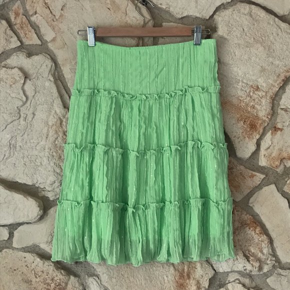 Star City Tiered Sequin Midi Skirt Size 1💚 - Picture 3 of 8